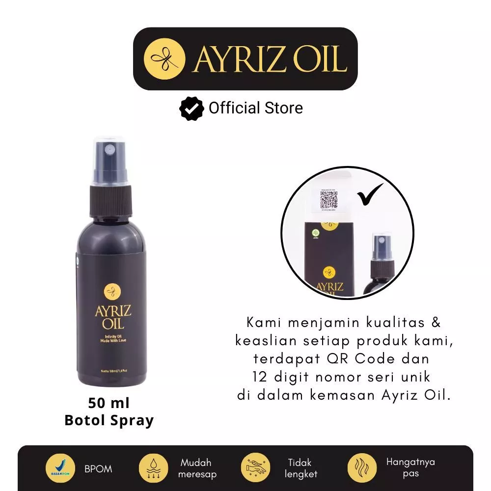 Ayriz Oil Travel Size 50ML Minyak Terapi Herbal Minyak Balur Nusantara - Banjarmasin
