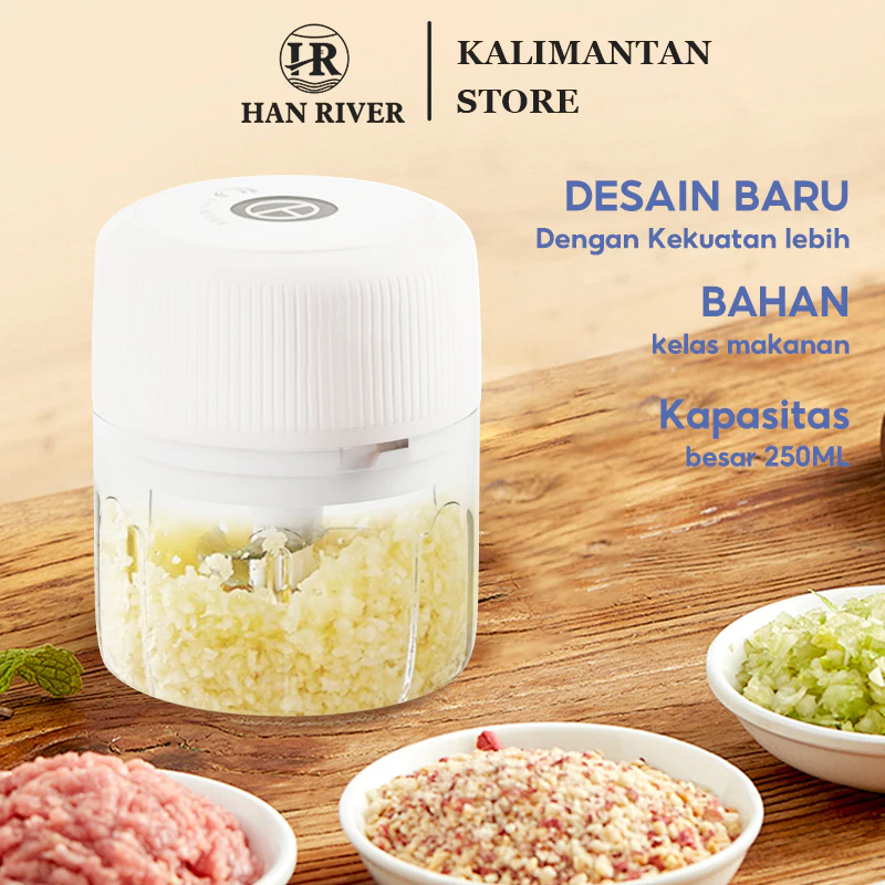 [Pengiriman dari Banjarmasin]HAN RIVER Chopper SR01 Food Processor Penggiling Daging  250ml