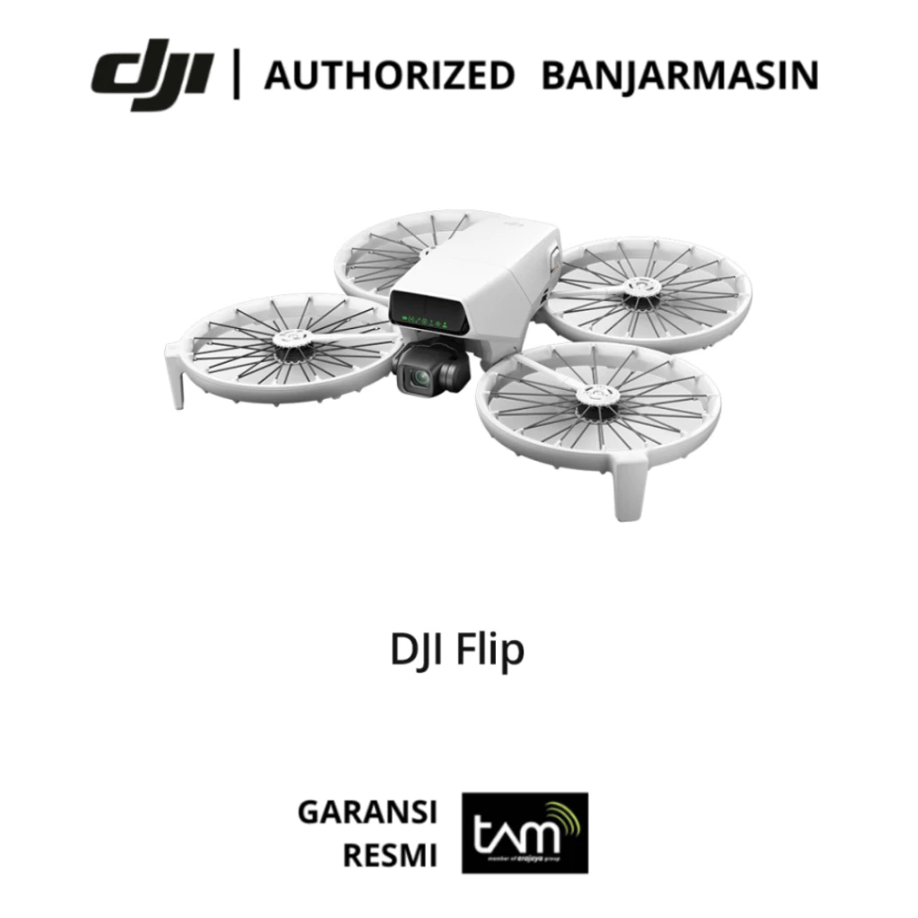DJI Flip - Camera Drone - DJI Banjarmasin | Foldable Full-Coverage Propeller Guard | Under 249 g | 4K/60fps HDR Video