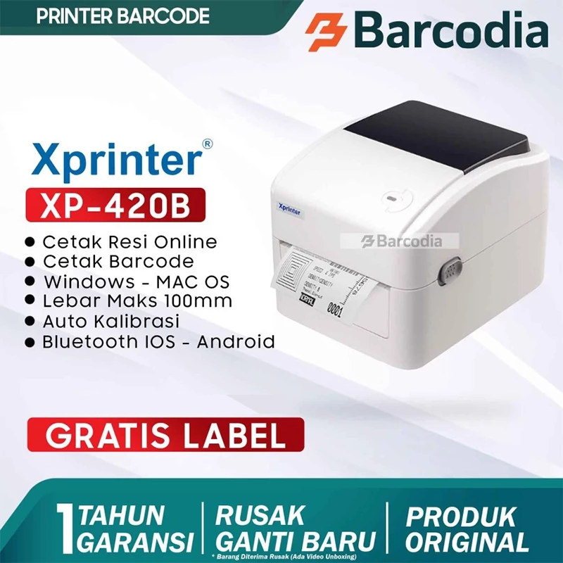 54. Barcodia Printer Barcode Label Thermal