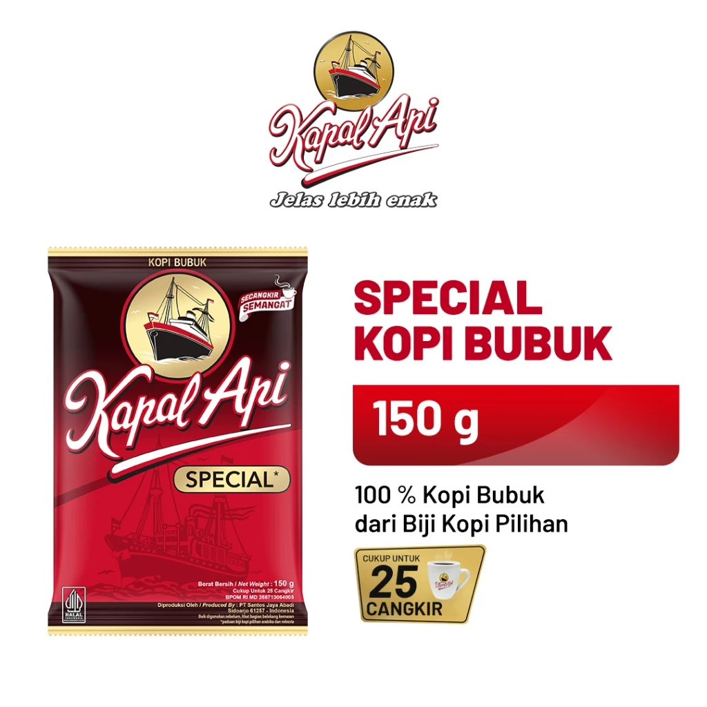 Kopi Kapal Api Special 150 gr untuk stok itikaf di masjid