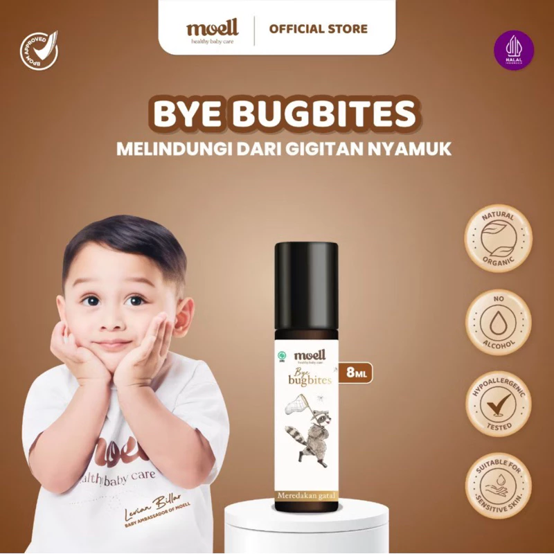 MOELL Essential Oil BUGBITES untuk Gigitan Nyamuk/serangga untuk gatal anak / Moell Minyak Esensial anak / Moell Samarinda smd bpp balikpapan banjarbaru banjarmasin Moel bontang balikpapan kalimantan