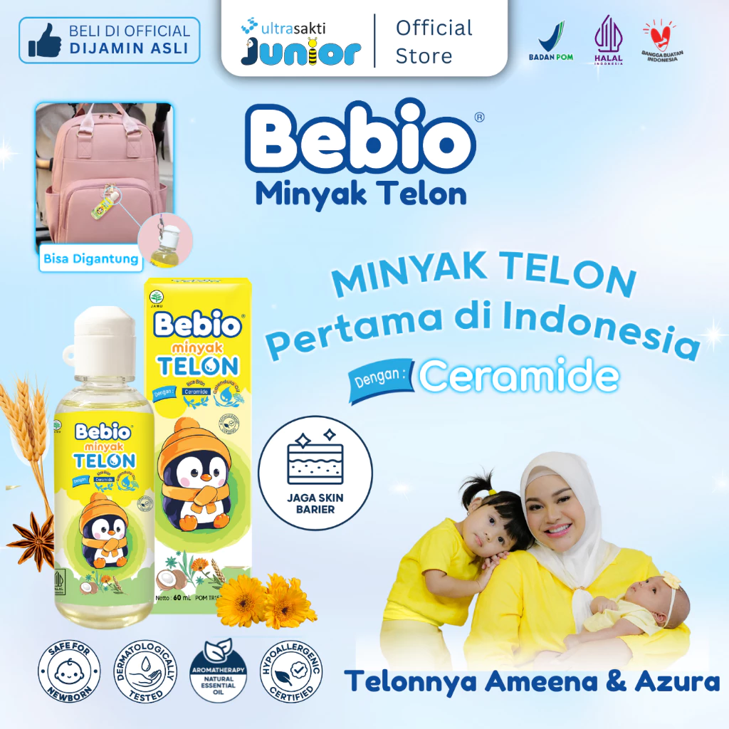 Bebio Minyak Telon Ceramide Original 60ml Bebio Minyak Telon Ceramide Original 60ml
