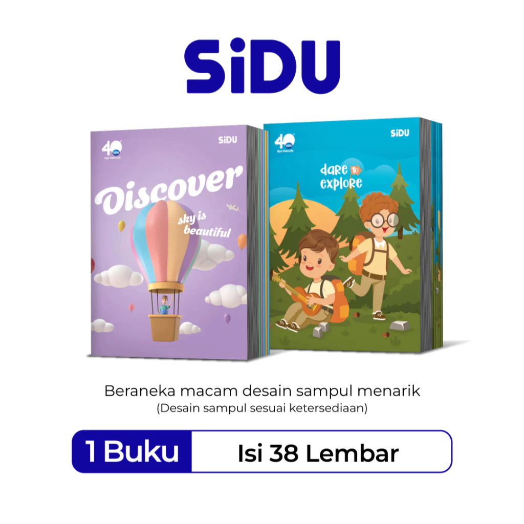 [ PAK ] Buku Tulis SIDU Sinar Dunia 38 Lembar Grosir (Isi 10 Buku) / Skola 38
