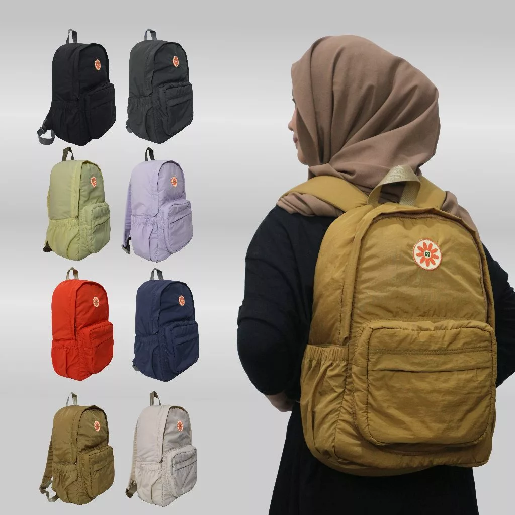 MEKKO - Nara Backpack Tas Ransel Gendong Anti Air Sekolah Kuliah Premium Termurah Basic