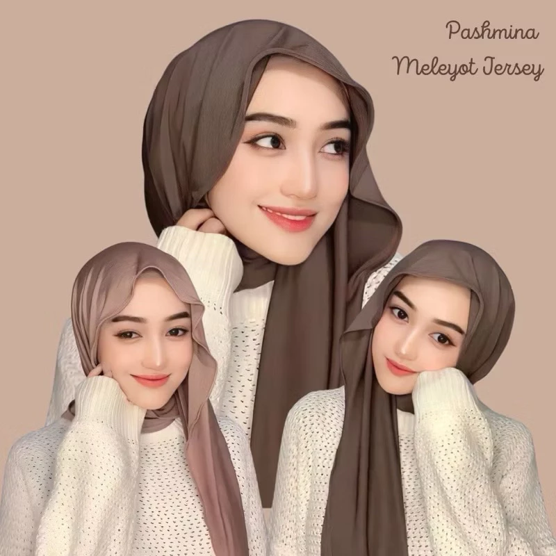 Pashmina Kaos Jersey Meleyot Adem 170x60 Cm