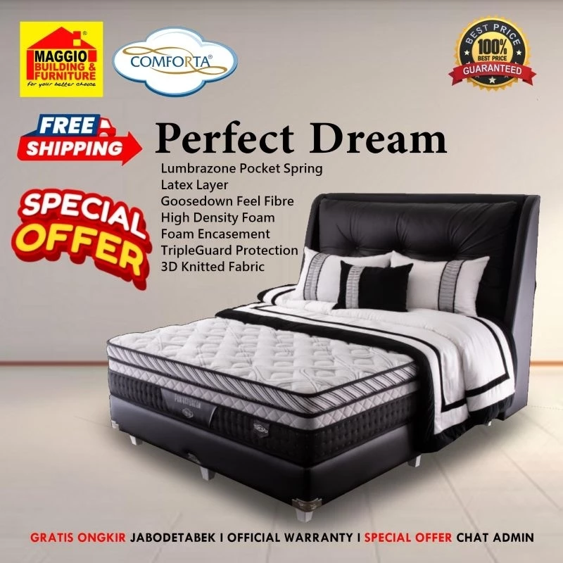 KASUR SPRINGBED COMFORTA TERBARU 2021 - KASUR PERFECT DREAM - COMFORTA