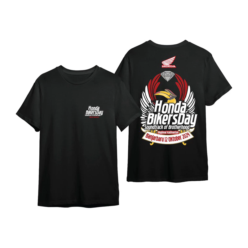 Tshirt Kaos Honda Bikers Day Regional Kalimantan BanjarBaru 2024