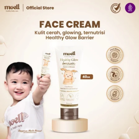 Moell Face Cream Healthy Glow Barrier Face Cream - Pelembab Wajah Bayi -  Banjarbaru Banjarmasin