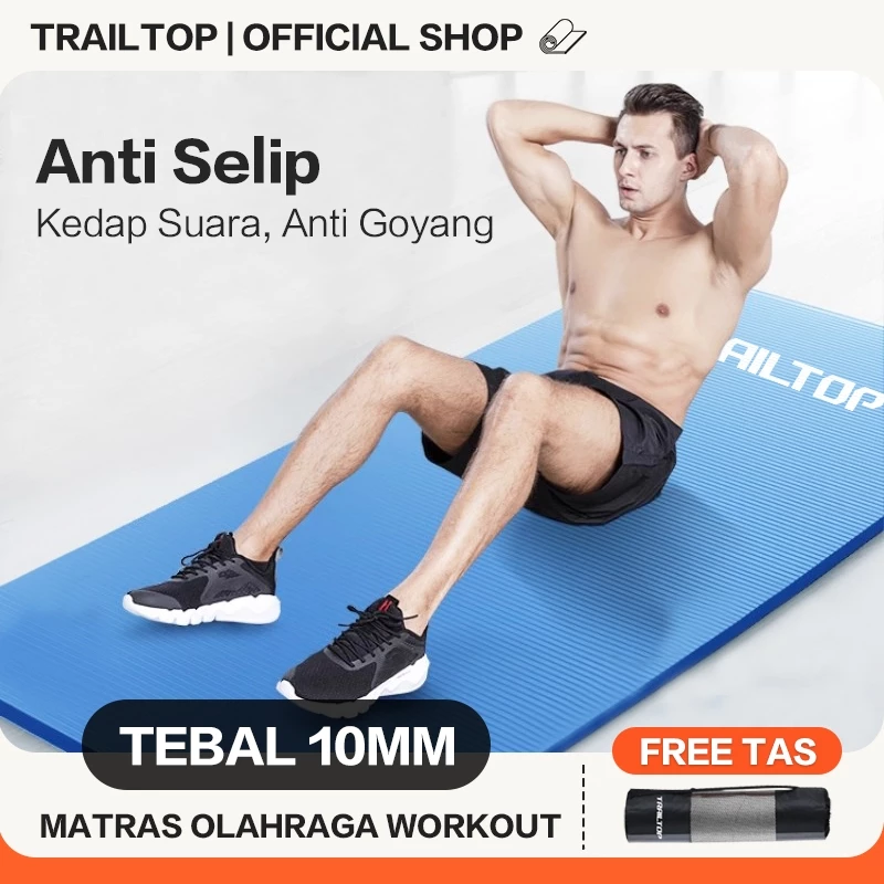 28. TrailTop Matras Olahraga Yoga Workout Premium Anti Slip