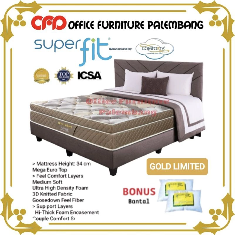 Springbed Superfit by COMFORTA Gold Limited Matras Kasur Spring Bed