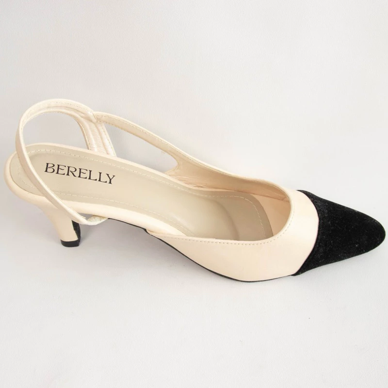 BERELLY Slingback Heels Wanita Elegan 6 cm Nyaman dan Modis BL 012 LEONA
