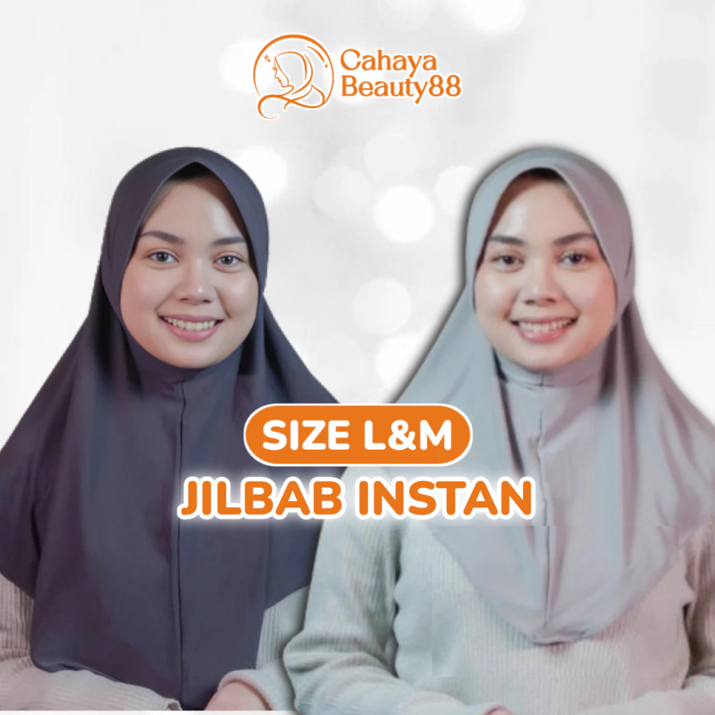 Jilbab Instan Kerudung Hijab Bergo Sport Size L & M - Warna Lengkap