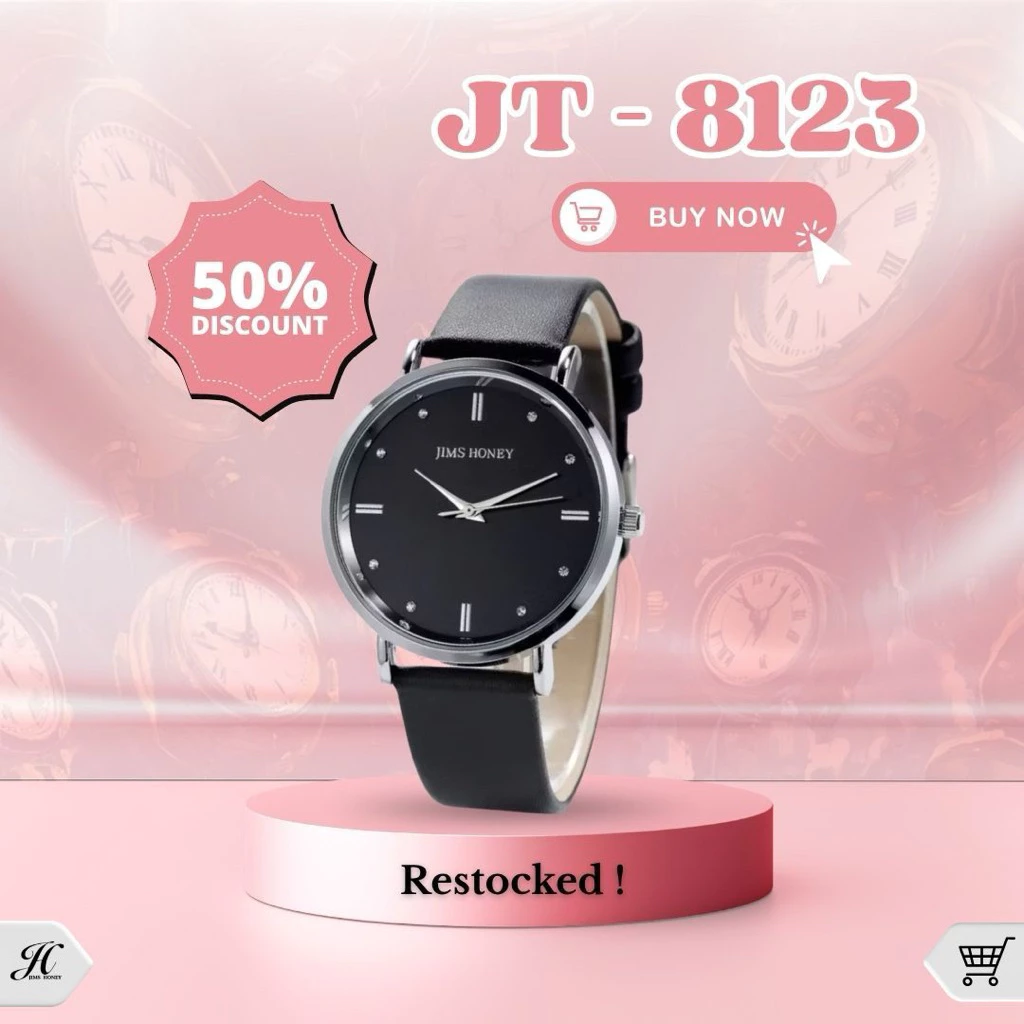 JAM TANGAN 8123 TIME PIECE UNISEX JIMSHONEY BANJARMASIN