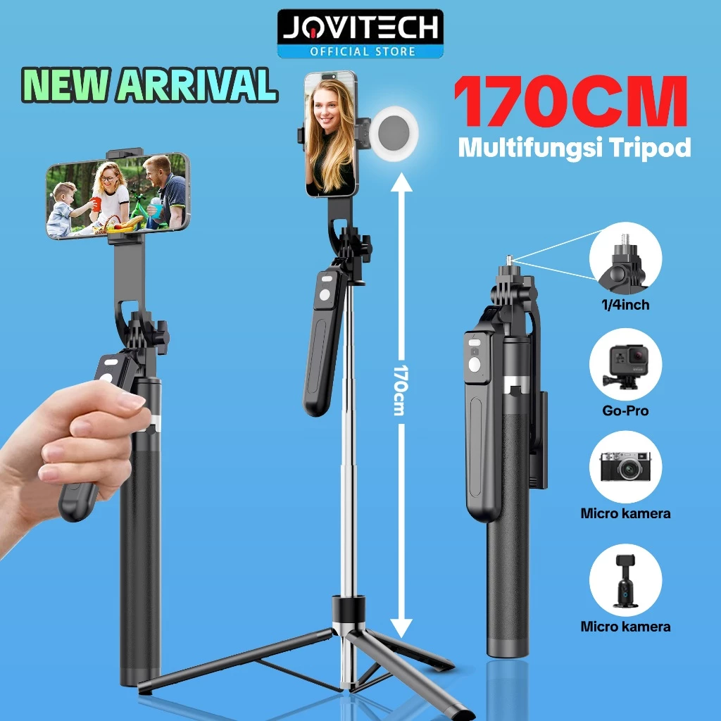 15. Jovitech TR13S 4in1 Tripod 170CM Tongsis Bluetooth Selfie