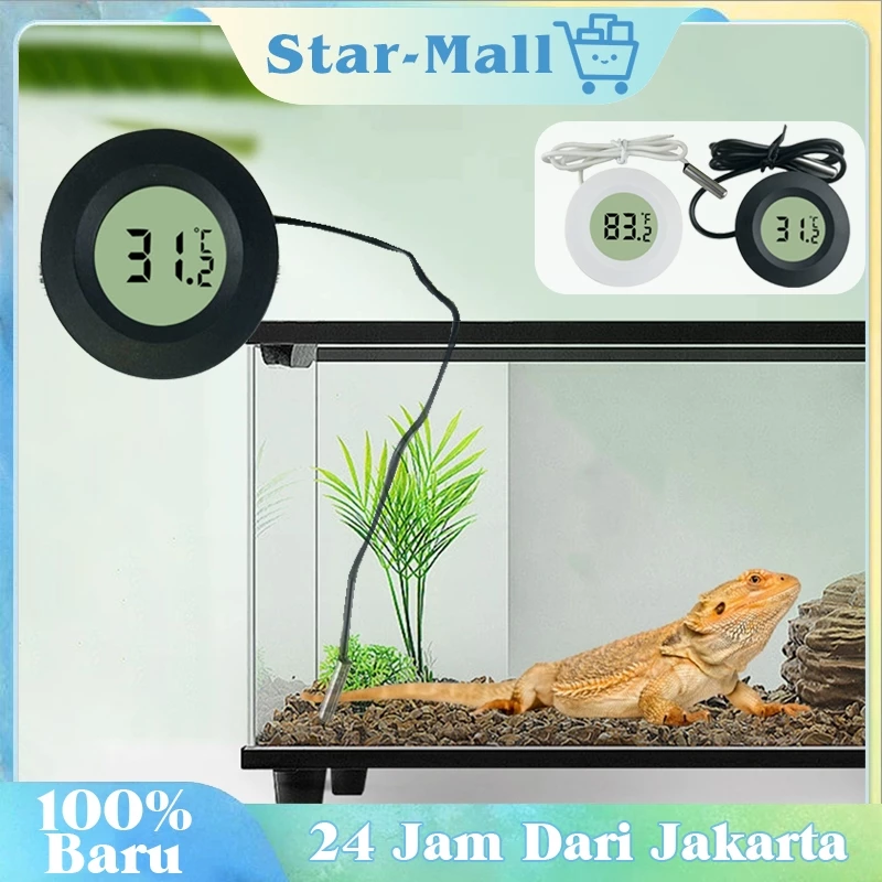 Termometer Kulkas / Termometer Digital Bulat Mini / Termometer Kotak Akrilik