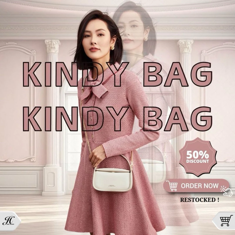 KINDY BAG TAS SELEMPANG WANITA JIMSHONEY BANJARMASIN ( FREE EXCLUSIVE BOX )