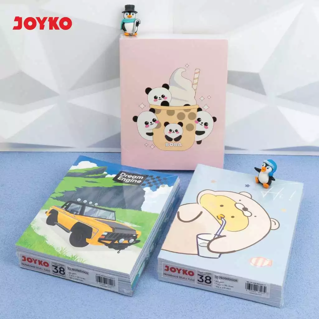 JOYKO Buku Tulis 1 Pack isi 10 Buku Bergaris Ruled Notebook NB-737
