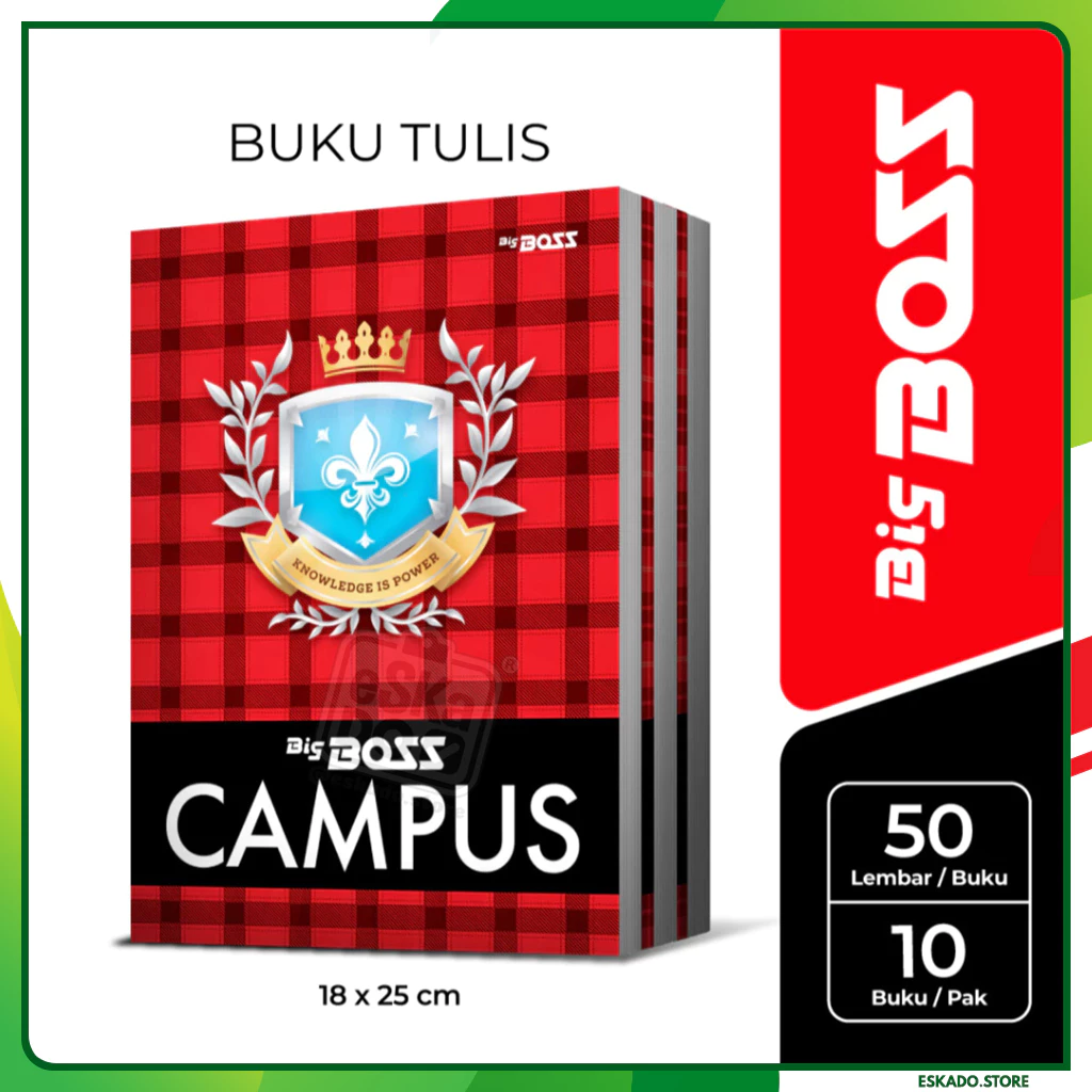 Buku Tulis Big Boss /  Bigboss Campus 50 lembar / Buku Tulis Boxy