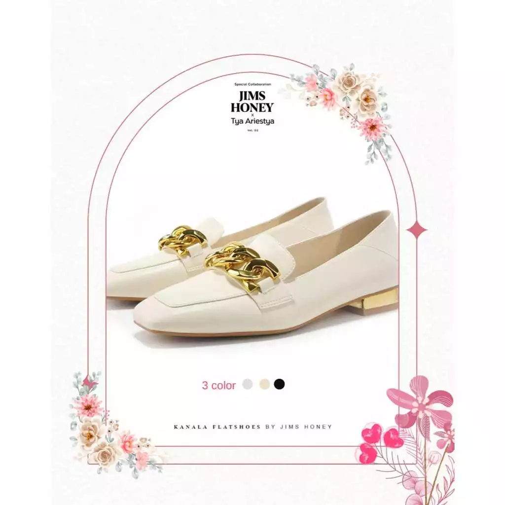 KANALA FLATSHOES JIMS HONEY X TYA ARIESTYA FLATSHOES WANITA JIMS HONEY BANJARBARU