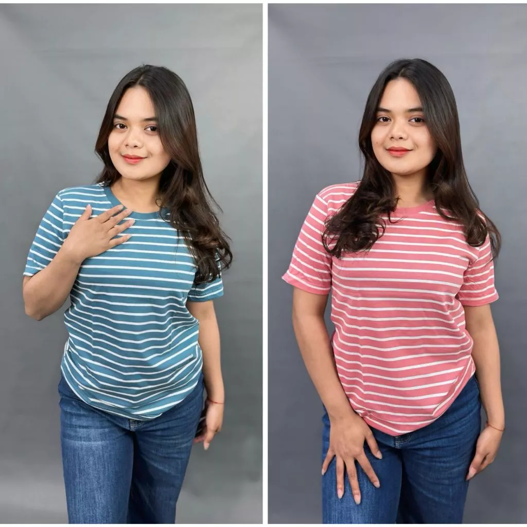Kaos Model Strip Salur Cotton Combed 30s Termurah