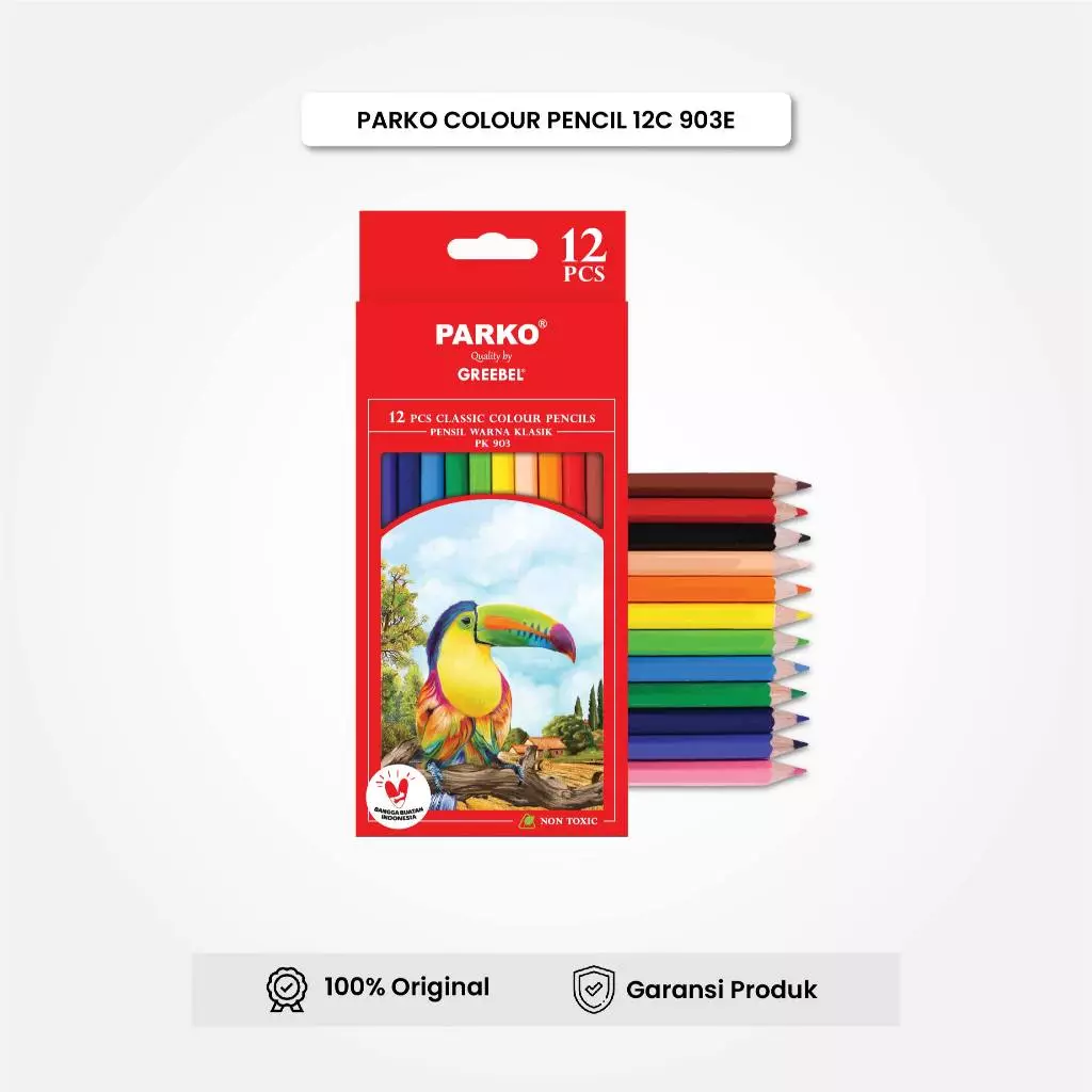 Pensil Warna 12 Warna Parko I Parko Classic Color Pencil 903E