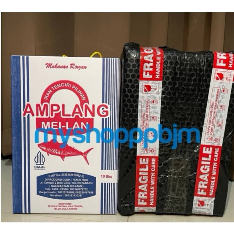 Amplang meilan kotak 10x100gr(+/-)/ikan tenggiri asli/kuku macan/amplang meilan/amplang meilan kotabaru / oleh oleh banjarmasin / oleh oleh kotabaru