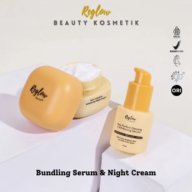 REGLOW NEW PERFECT Brightening GLOWING AND NEW WHITENING SERUM & INTENSIVE WHITENING NIGHT CREAM BY DR. SHINDY PUTRI | MENCERAHKAN DAN MEMUDARKAN FLEK HITAM | REGLOW BANJARBARU