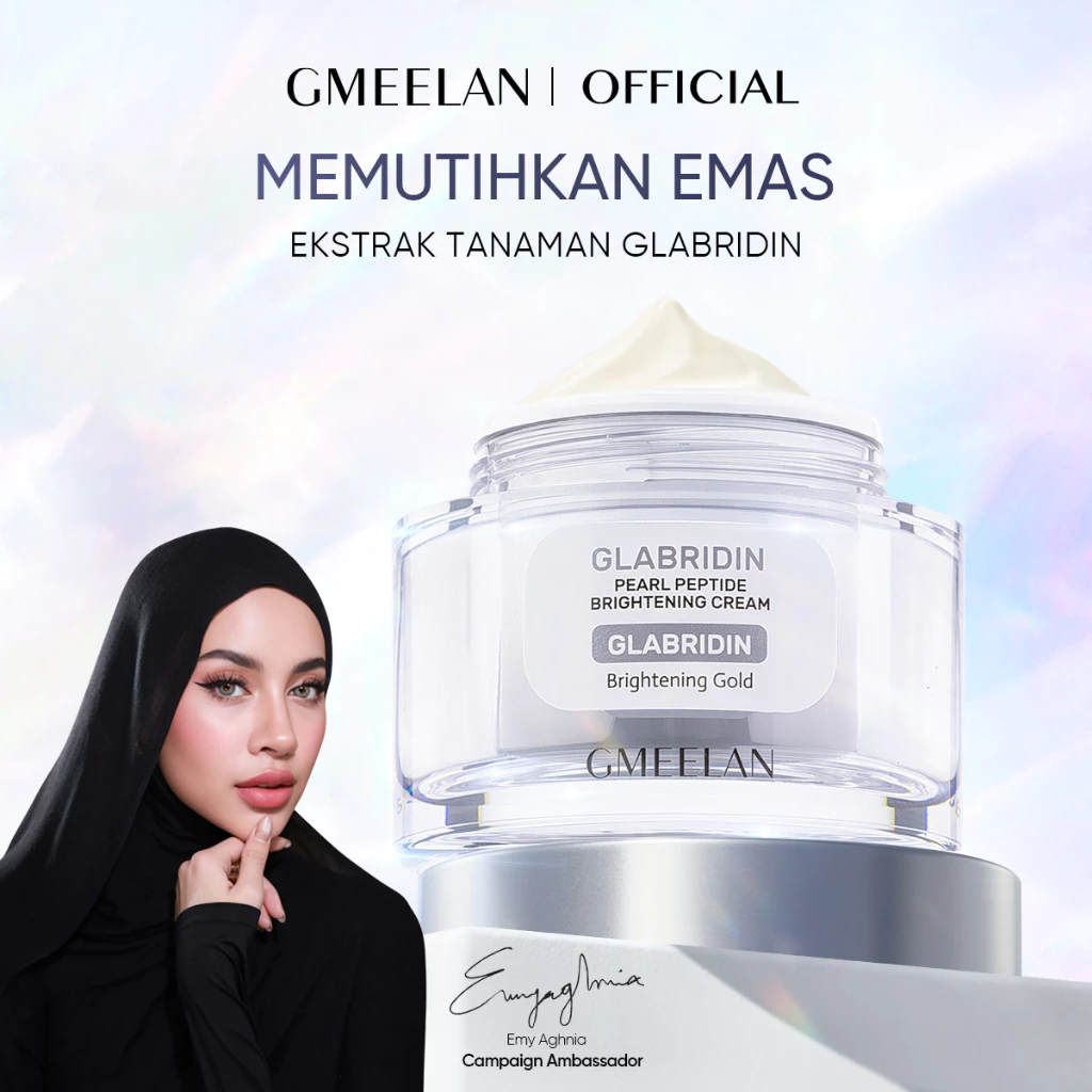 [Emyaghnia Recommend] GMEELAN Glabridin Pearl Peptide Brighitening Cream 30g Memutihkan Emas Whitening Krim Moisturizer Facial Day Cream Night Cream Skincare BPOM