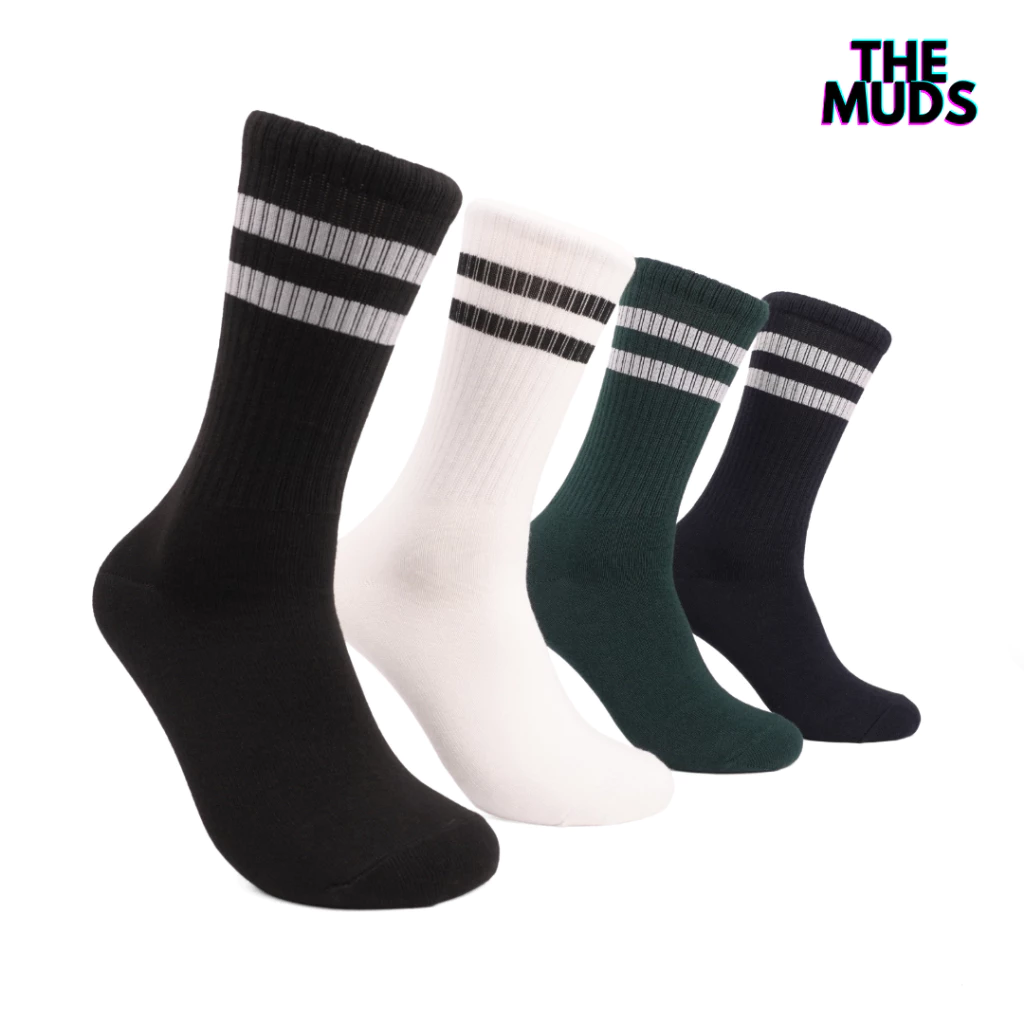 36. THE MUDS Kaos Kaki Oldschool Motif Stripe 2