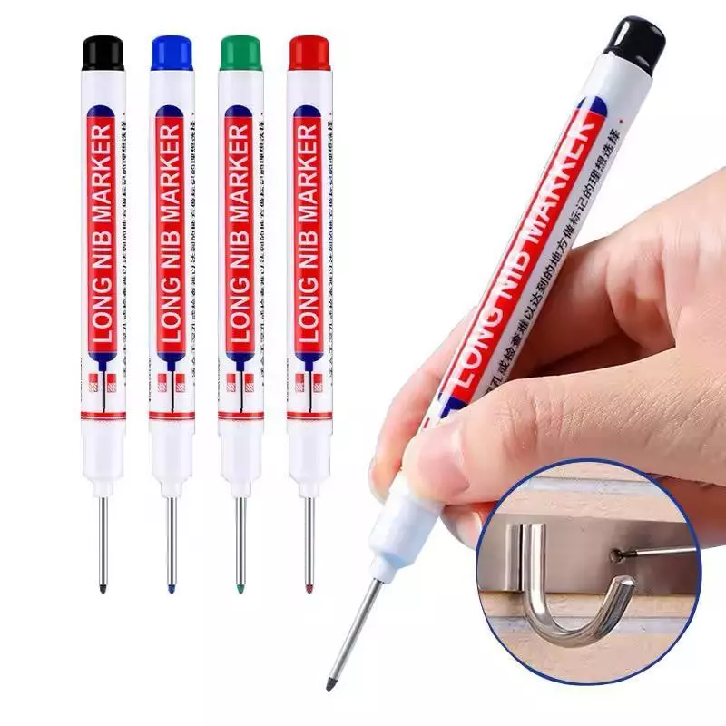 Spidol Pertukangan Nib Marker Alat Tulis Penanda Spidol Long Nib Head Marker Multifungsi
