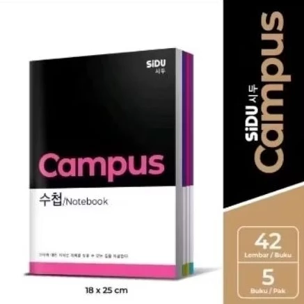 Buku tulis Boxy 36, 42, 50/Buku Campus by Sidu /Sidu Boxy