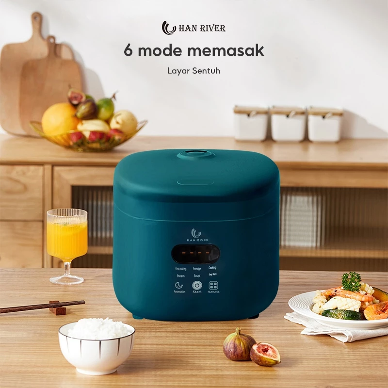 [Pengiriman dari Banjarmasin]HAN RIVER RiceCooker 1.2L/Smart Cooker Penanak Nasi Temperature Control