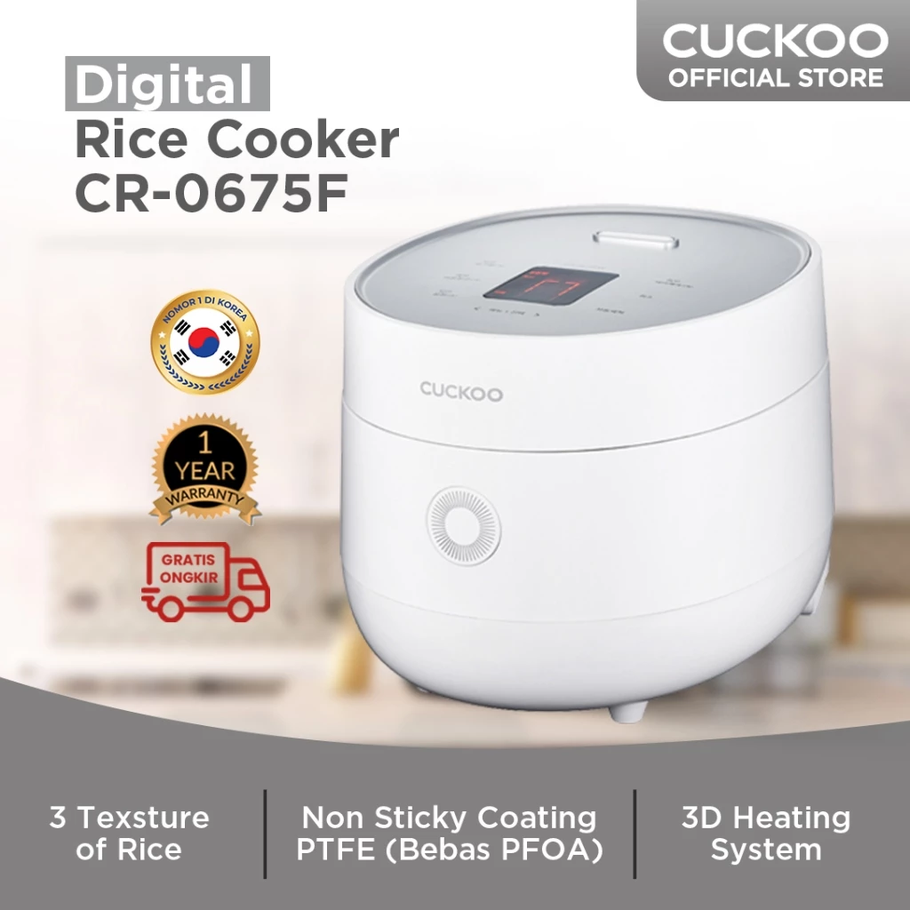 CUCKOO Digital Rice Cooker 1L CR-0675F