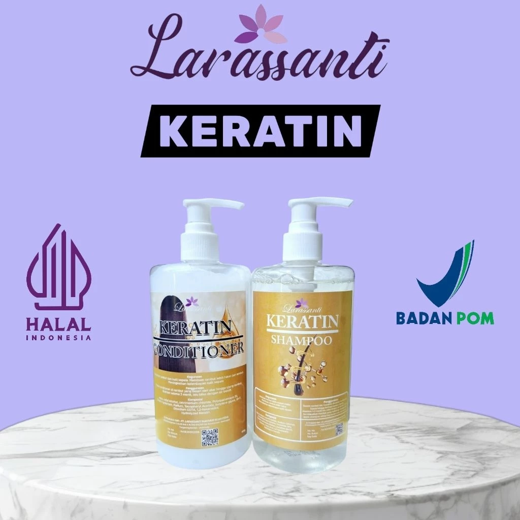 Paket Shampoo+Conditioner 500+500 ml BPOM, Sampo dan Kondisioner untuk Salon