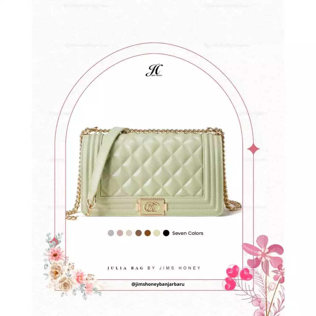 JULIA BAG TAS SELEMPANG WANITA FREE BOX JIMSHONEY BANJARBARU ( BISA COD )