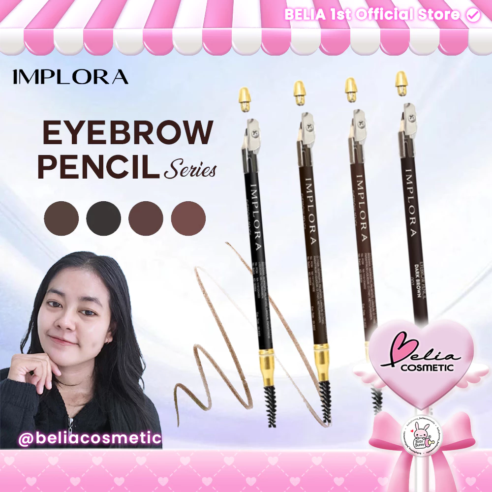 [ BELIA x TINTINTINWIN ] IMPLORA Eyebrow Pencil Series | Pensil Alis Eye Brow Coklat Hitam Dark Brown