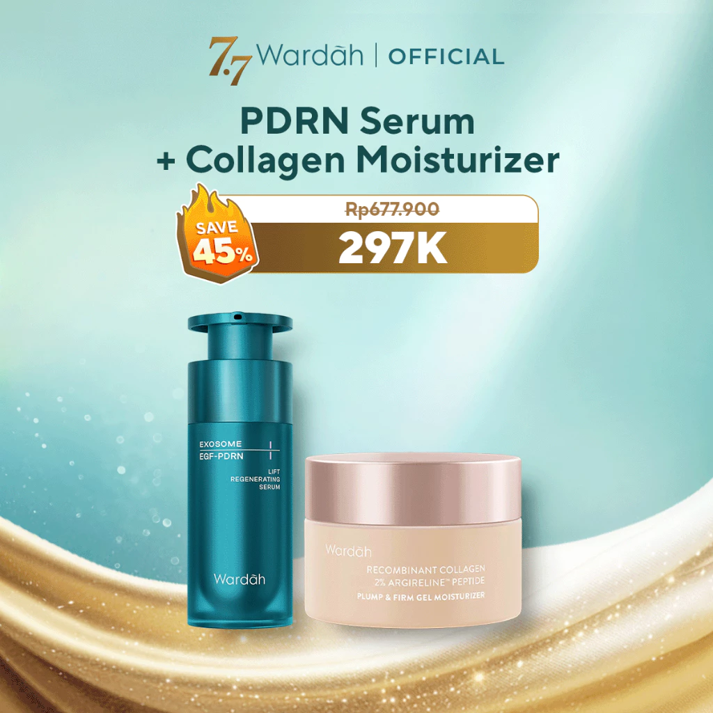 WARDAH Serum Clinical Series - PDRN, Retinal, & Microneedle Serum Mencerahkan Wajah, Brightening, Hydrating, Anti Aging, Glowing, Melembabkan, Smooth, Serum 30ML Skincare Untuk Semua Jenis Kulit, Repair Skin Barrier & Smooth Texture, Day & Night Skincare