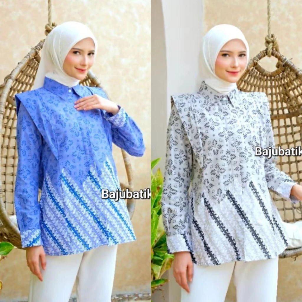 Kemeja Batik Wanita Kuliah Kerja Baju Batik Wanita Baju Batik Banjarbaru