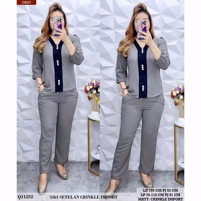 SETELAN WANITA MURAH KOMBINASI | SETELAN WANITA TERLARIS BAHAN KATUN