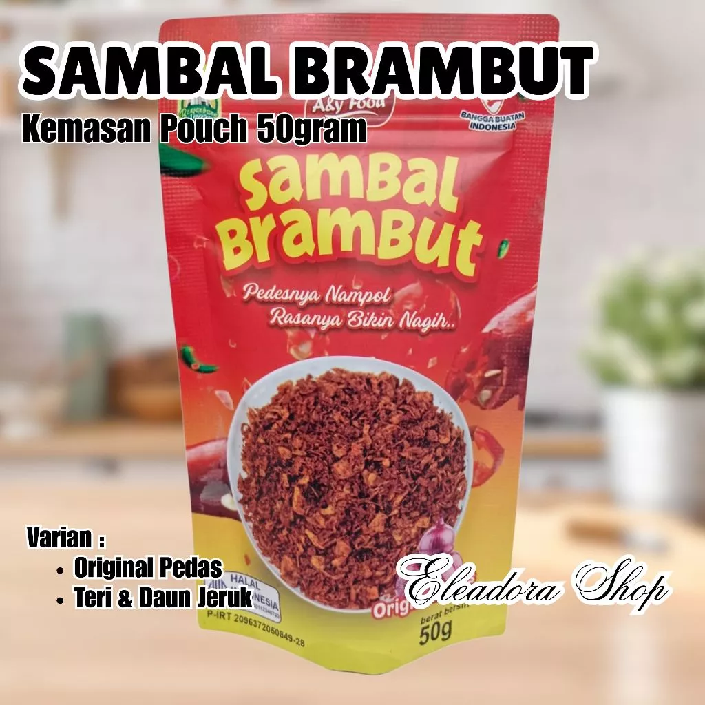 Sambal Brambut - Sambel Bawang Goreng Crispy Khas Banjarbaru dalam Kemasan Pouch