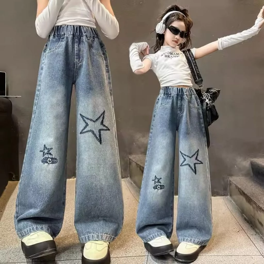 Celana Kulot Skena Jeans Anak Perempuan Korean Style