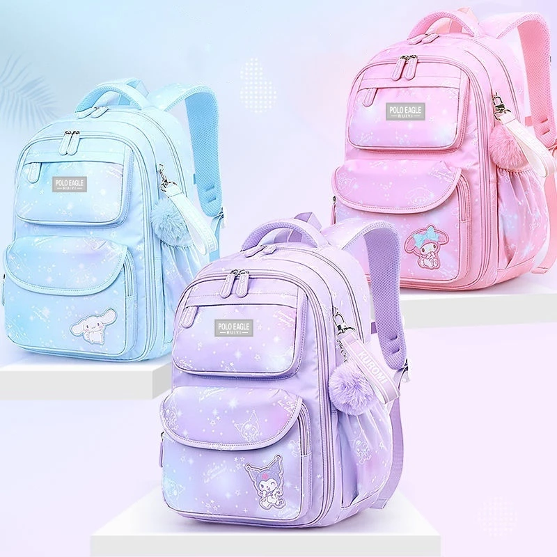 POLO EAGLE Tas Sekolah Anak Kuromi Baru Kulkas Bukaan Tas Sekolah Kapasitas Besar