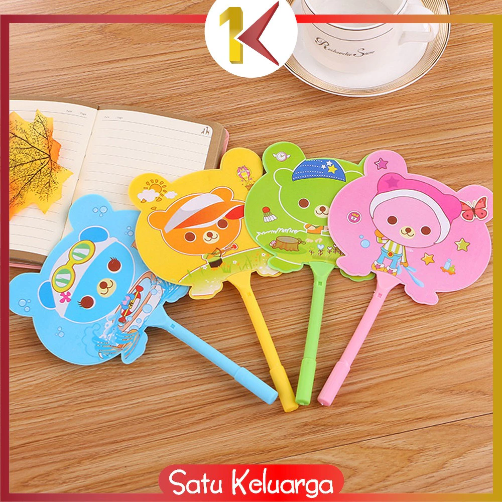 SK-A2 Pena Pulpen Gel Kipas / Pena Kipas Animal & Buah / Pulpen Kipas Karakter Lucu Souvenir