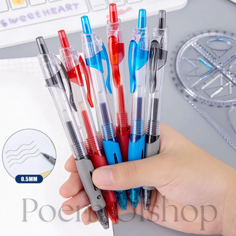 Pulpen Mekanik Gel Ink 0.5mm Standar Pulpen Alat Tulis Kantor Sekolah Pena Pen Gel Mekanik PNM002
