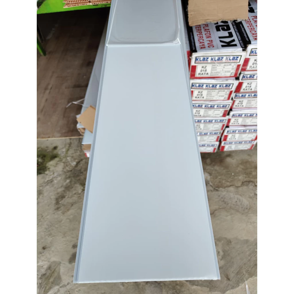 Plafon Pvc Putih Polos Doff 20cm X 8mm