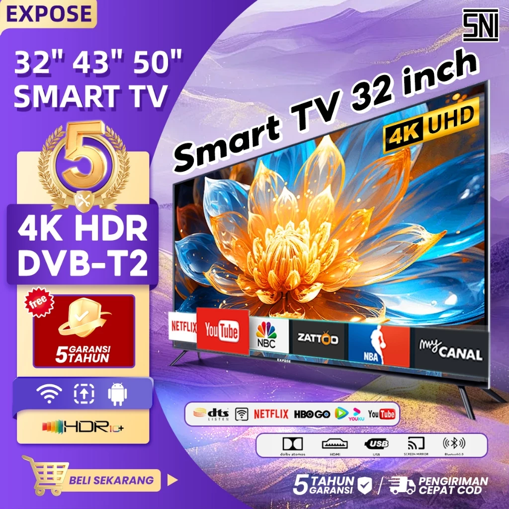 TV Android TV Smart 32 inch TV Digital 43 inch 4K 