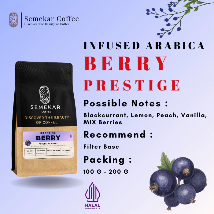 Semekar Coffee – Biji Bubuk Kopi Arabika Berry Prestige Natural Anaerob Infused blackcurrant Specialty Roasted