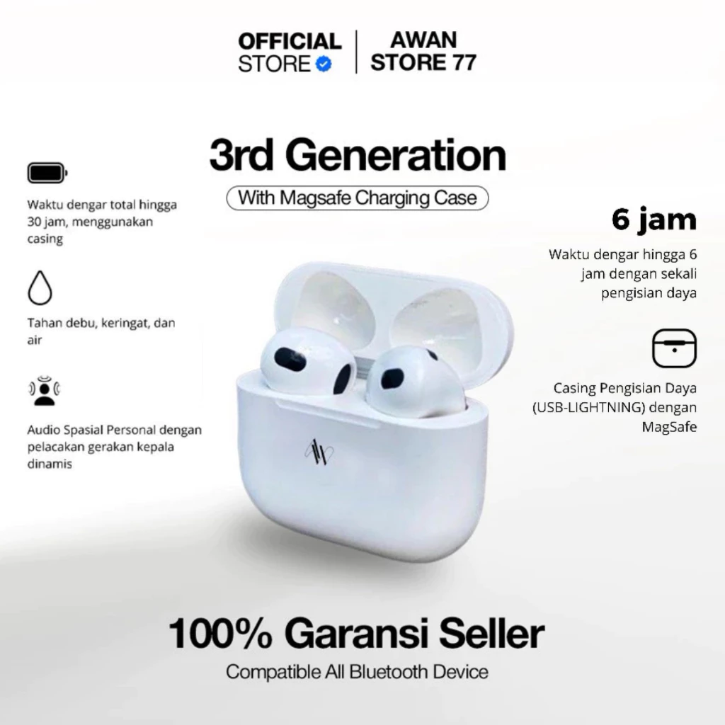 TWS Bluetooth Gen 3 Greenpeel