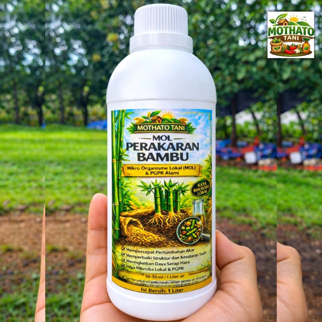 MOL PERAKARAN BAMBU Mikro Organisme Lokal (MOL) & PGPR AlamiIsi Bersih 1 Liter - 500 ml